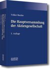 Buchcover Die Hauptversammlung der Aktiengesellschaft