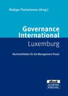 Buchcover Governance International Luxemburg