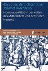 Buchcover 'Die sünde, der sich der tiuvel schamet in der helle'. Homosexualität in der Kultur des Mittelalters und der frühen Neuz