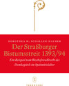 Buchcover Der Straßburger Bistumsstreit 1393/94