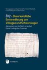 Buchcover 817 - Die urkundliche Ersterwähnung von Villingen und Schwenningen