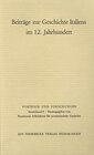 Buchcover Beiträge zur Geschichte Italiens im 12. Jahrhundert