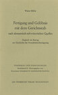 Buchcover Fertigung und Gelöbnis mit dem Gerichtsstab nach alemannisch-schweizerischen Quellen