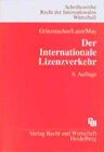 Buchcover Der Internationale Lizenzverkehr