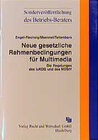 Buchcover Neue geSetzliche Rahmenbedingungen für Multimedia