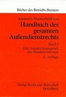 Buchcover Handbuch des gesamten Außendienstrechts