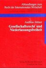 Buchcover Gesellschaftrecht und Niederlassungsfreiheit