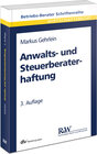 Buchcover Anwalts- und Steuerberaterhaftung