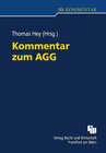Buchcover Kommentar zum AGG