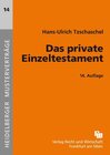 Buchcover Das private Einzeltestament