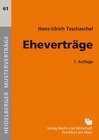 Buchcover Eheverträge