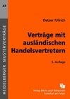 Buchcover Verträge mit ausländischen Handelsvertretern