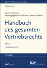 Buchcover Handbuch des gesamten Vertriebsrechts, Band 1