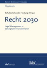 Buchcover Recht 2030