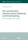 Buchcover Der schmale Grat zwischen grüner Werbung und Greenwashing