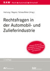 Buchcover Rechtsfragen in der Automobil- und Zulieferindustrie