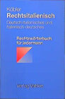 Buchcover Rechtsitalienisch