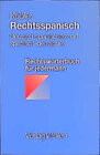 Buchcover Rechtsspanisch