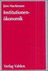 Buchcover Institutionenökonomik