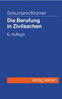 Buchcover Die Berufung in Zivilsachen
