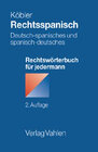 Buchcover Rechtsspanisch