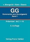 Buchcover Kommentar zum Grundgesetz - Gesamtwerk. In 3 Bänden / Kommentar zum Grundgesetz  Bd. 1: Präambel, Art. 1-19