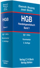 Buchcover Handelsgesetzbuch (HGB) / HGB  Bd. 1: §§ 1-342e