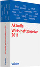 Buchcover Aktuelle Wirtschaftsgesetze 2011