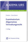 Buchcover Examinatorium Allgemeines Verwaltungsrecht
