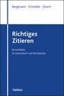 Buchcover Richtiges Zitieren