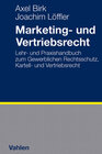 Buchcover Marketing- und Vertriebsrecht