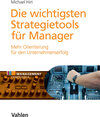 Buchcover Die wichtigsten Strategietools für Manager