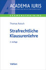 Buchcover Strafrechtliche Klausurenlehre