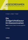 Buchcover Die Zivilgerichtsklausur im Assessorexamen