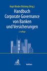 Buchcover Handbuch Corporate Governance von Banken und Versicherungen