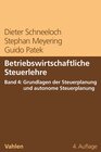 Buchcover Betriebswirtschaftliche Steuerlehre Band 4: Grundlagen der Steuerplanung und autonome Steuerplanung