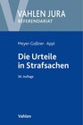 Buchcover Die Urteile in Strafsachen