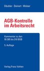 Buchcover AGB-Kontrolle im Arbeitsrecht