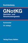 Buchcover Gerichts- und Notarkostengesetz