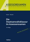 Buchcover Die Staatsanwaltsklausur im Assessorexamen