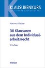 Buchcover 30 Klausuren aus dem Individualarbeitsrecht