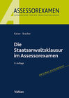 Buchcover Die Staatsanwaltsklausur im Assessorexamen