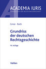 Buchcover Grundriss der deutschen Rechtsgeschichte