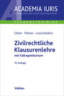 Buchcover Zivilrechtliche Klausurenlehre