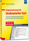 Buchcover Programmierung mit Strukturierter Text