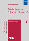 Buchcover Wo steht was im VDE-Schriftenwerk? 2014