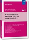 Buchcover VDE-Prüfung nach BetrSichV, TRBS und DGUV-Vorschrift 3