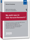 Buchcover Wo steht was im VDE-Vorschriftenwerk? 2020