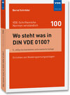Buchcover Wo steht was in DIN VDE 0100?