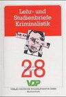 Buchcover Lehr- und Studienbriefe Kriminalistik / Kriminalistische Handlungslehre